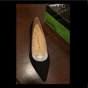 Sam Edelman Sally Flat Size 7 M Black Suede NIB